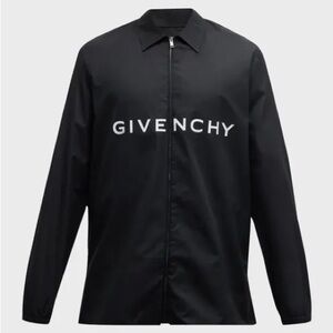 Givenchy Men's Boxy Zip Logo Overshirt NWT size 37